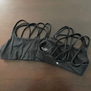 Athleta Women’s Sz Small Starppy Sports Bras - Set of 2